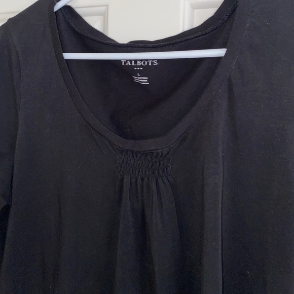 Talbots Black Long Sleeve Top - Picture 3 of 5